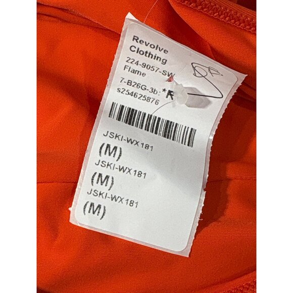 JONATHAN SIMKHAI Huntley One Piece Swimsuit in Flame Medium Womens Swimsuit - Picture 6 of 9